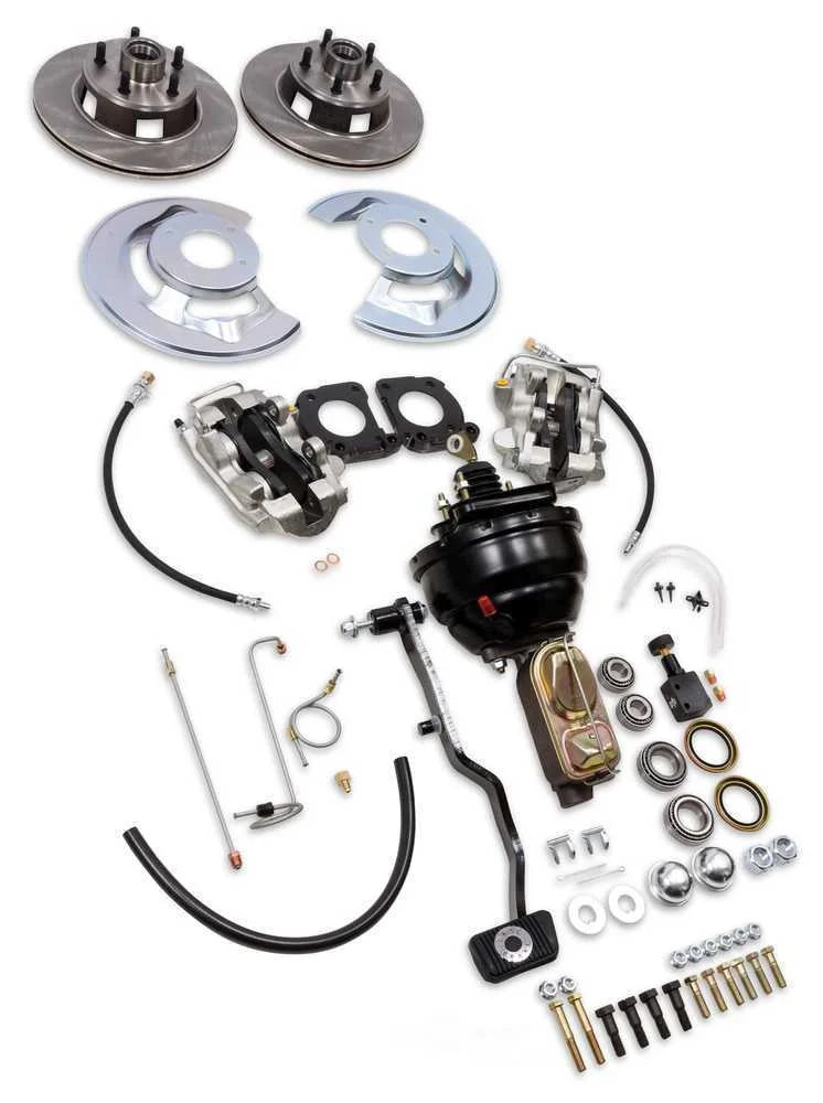 Scott Drake Manual Transmission Front Power Disc Brake Conversion Kit DBC-A121-M-R fits 1967-1969 Ford Mustang - Additiona...