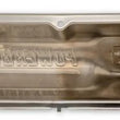 Load image into Gallery viewer, Scott Drake "Powered by Ford" Chrome Valve Covers C6OZ-6A582-C fits 1967-1970 Ford Mustang 390 / 428 - Installation View