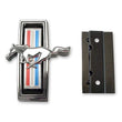 Load image into Gallery viewer, Scott Drake Running Horse Grill Emblem, with Mounting Kit C9ZZ-8213-AR fits 1969 Ford Mustang - Main Product View