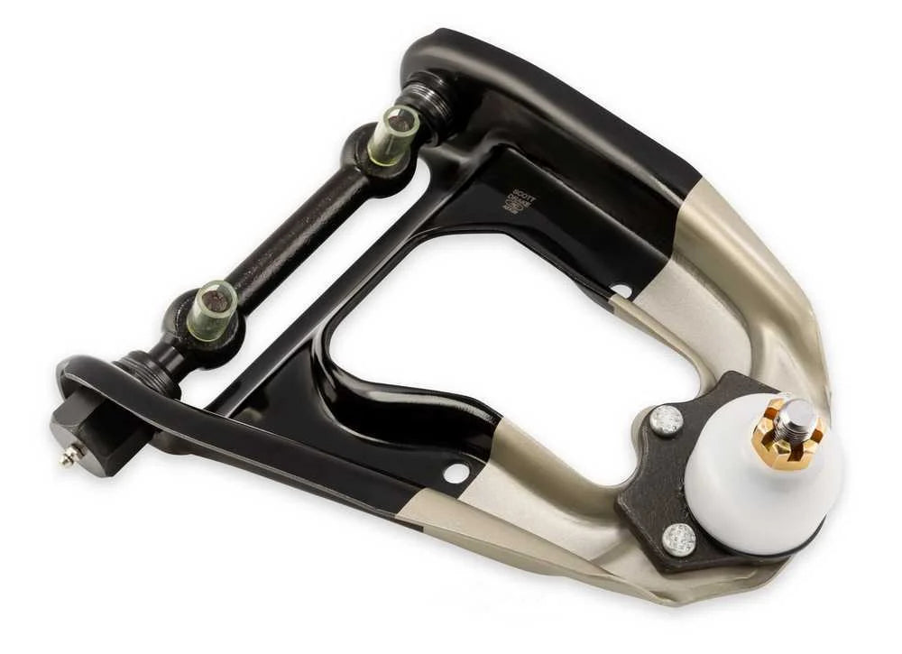 Scott Drake Upper Control Arm Assembly Black/Grey C7DZ-3082-A fits 1967-1973 Ford Mustang - Installation View