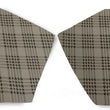Load image into Gallery viewer, Scott Drake Vinyl Trunk Mat Plaid Pattern TM-FM-CPCV-65P fits 1965-1966 Ford Mustang - Back View