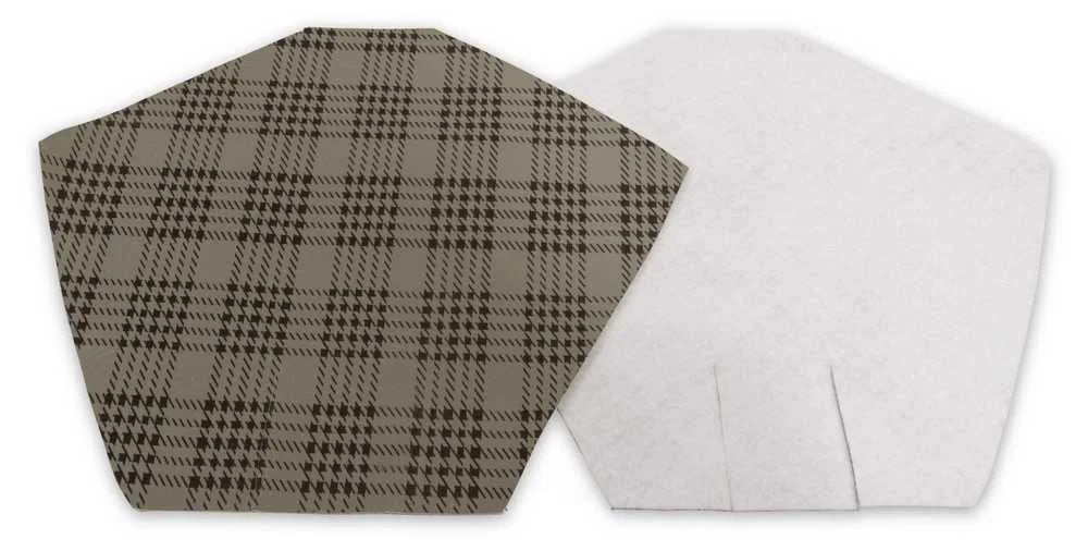Scott Drake Vinyl Trunk Mat Plaid Pattern TM-FM-CPCV-65P fits 1965-1966 Ford Mustang - Installation View