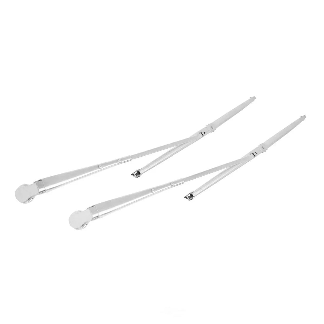 Scott Drake Windshield Wiper Arm and Blade Kit, Polished Stainless Steel KIT-WIP-6 fits 1966-1968 Ford Mustang - Back View