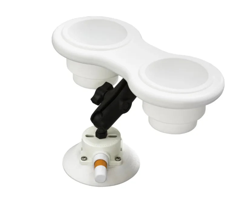 SeaSucker 2-Cup Holder Angle Mount - Black - Side View