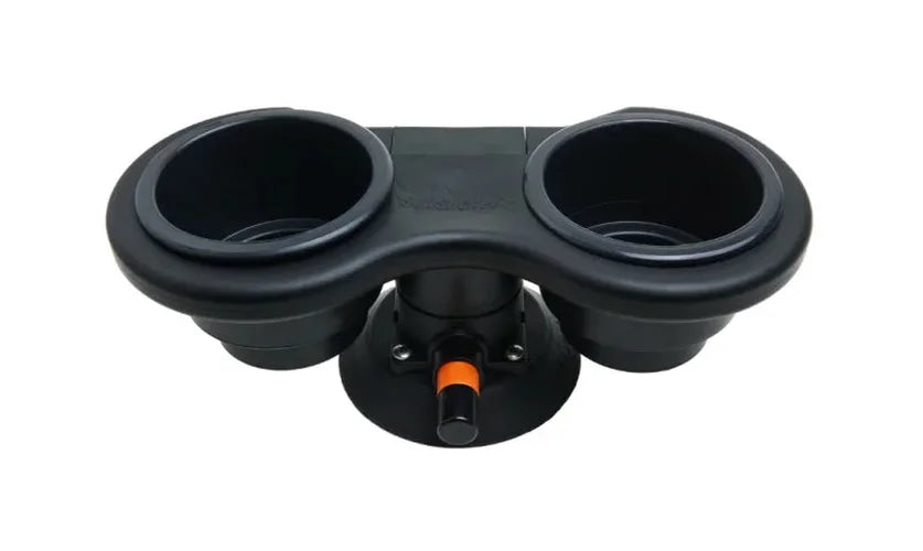 SeaSucker 2-Cup Holder Horizontal - Black - Side View