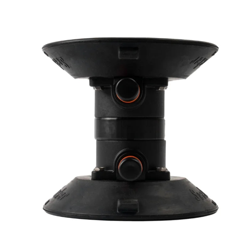 SeaSucker 4.5in. Double Tap - Black (SeaSuckers are Back to Back) - Side View