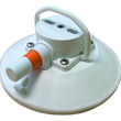 Load image into Gallery viewer, SeaSucker 6in. SeaSucker w/Flat-Top Stainless Steel D-Ring - White - Side View