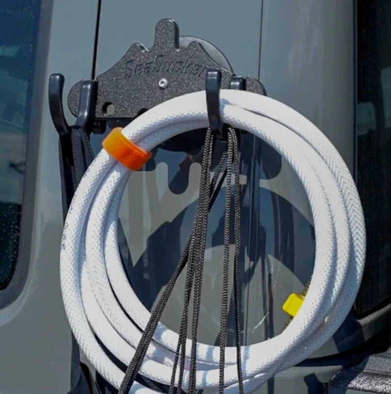 SeaSucker Line & Hose Hook - Black - Back View