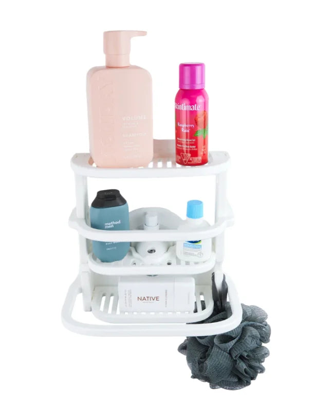 SeaSucker Shower Caddy - White - Detail View