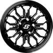 Load image into Gallery viewer, Sedona - Onyx Wheel 14x7 4/110 -47mm Blk/Machined - 570-9145