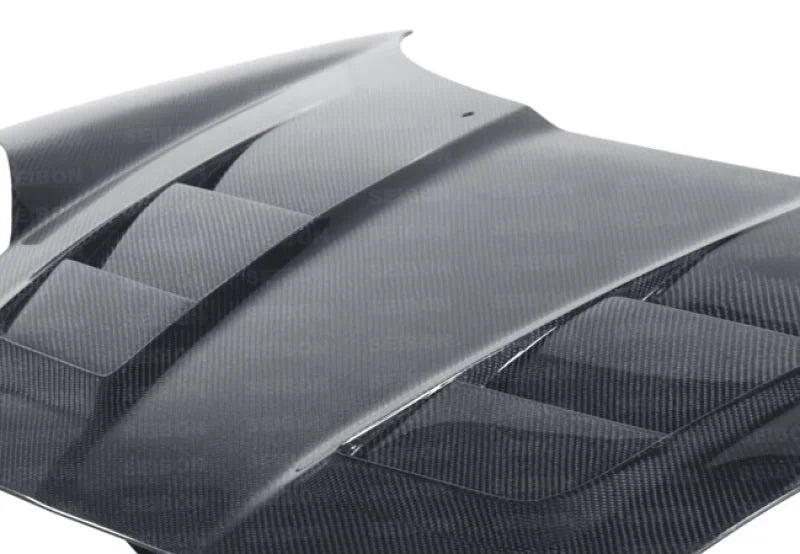 Seibon 00-05 Toyota MR-S (ZZW30L) TS-Style Carbon Fiber Hood - Installation View