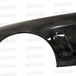Load image into Gallery viewer, Seibon 00-08 Honda S2000 10mm Wider Carbon Fiber Fenders - Side View