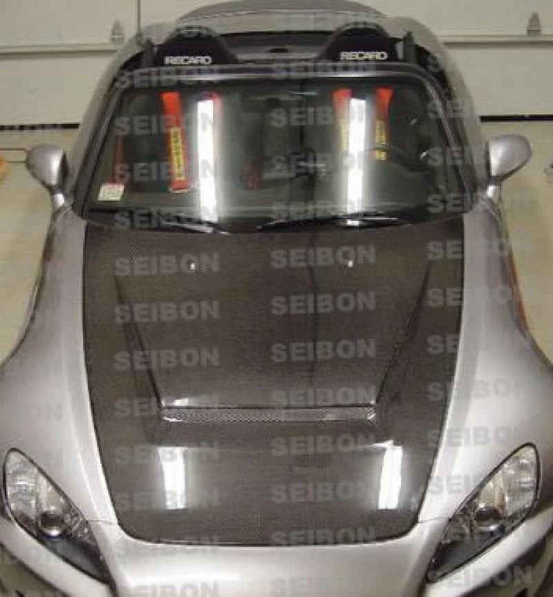 Seibon 00-10 Honda S2000 (AP1/2) VSII Carbon Fiber Hood - Back View