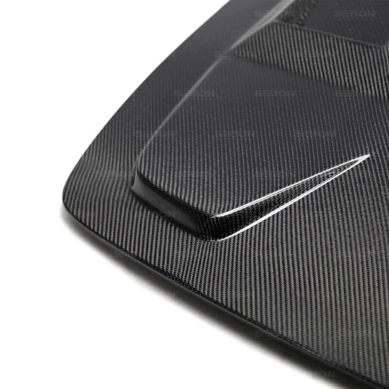Seibon 00-10 Honda S2000 MG Carbon Fiber Hood - Installation View
