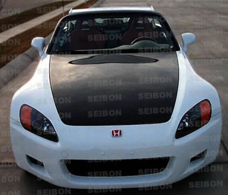 Seibon 00-10 Honda S2000 OEM Carbon Fiber Hood - Side View