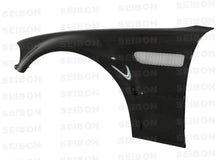 Load image into Gallery viewer, Seibon 01-05 BMW E46 M3 Carbon Fiber Fenders - Main Product View