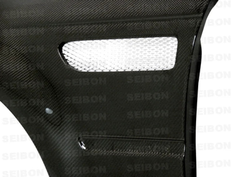 Seibon 01-05 BMW E46 M3 Carbon Fiber Fenders - Back View