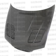 Load image into Gallery viewer, Seibon 01-05 BMW E46 M3 GTR Style Carbon Fiber Hood - Side View