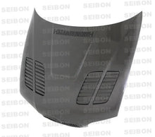 Load image into Gallery viewer, Seibon 01-05 BMW E46 M3 GTR Style Carbon Fiber Hood - Side View