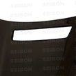 Load image into Gallery viewer, Seibon 01-05 BMW E46 M3 Series 2dr OEM Style Carbon Fiber Hood - Detail View
