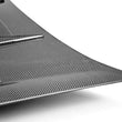 Load image into Gallery viewer, Seibon 02-03 Subaru WRX CW Carbon Fiber Hood - Back View