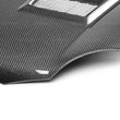Load image into Gallery viewer, Seibon 02-03 Subaru WRX CW Carbon Fiber Hood - Installation View