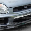 Load image into Gallery viewer, Seibon 02-03 Subaru WRX GD Carbon Fiber Front Lip - Back View