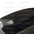 Load image into Gallery viewer, Seibon 02-03 Subaru WRX OEM Carbon Fiber Hood - Back View