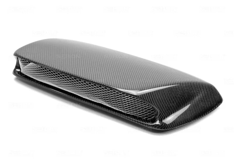 Seibon 02-03 Subaru WRX STi Carbon Fiber Hood Scoop - Only Fits OEM Hoods (Not Seibon Hoods) - Main Product View