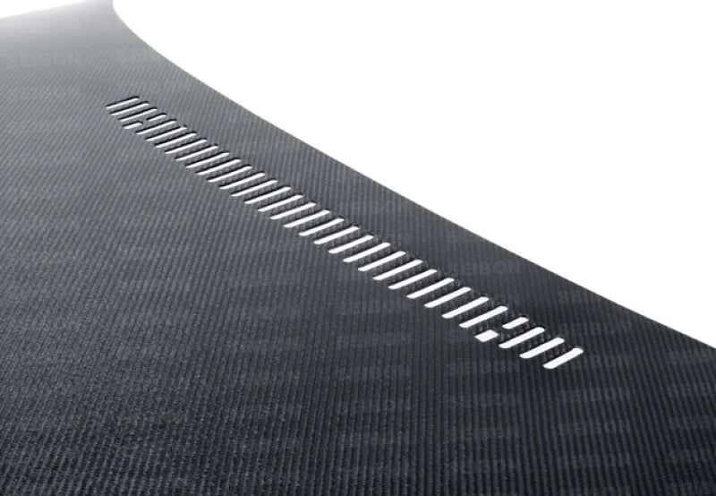 Seibon 02-05 BMW 3 Series 4dr E46 (Manuf Date 7/02-7/06 Models Only) OEM-Style Carbon Fiber Hood - Main Product View