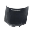 Load image into Gallery viewer, Seibon 02-05 BMW 3 Series 4dr E46 (Manuf Date 7/02-7/06 Models Only) OEM-Style Carbon Fiber Hood - Side View