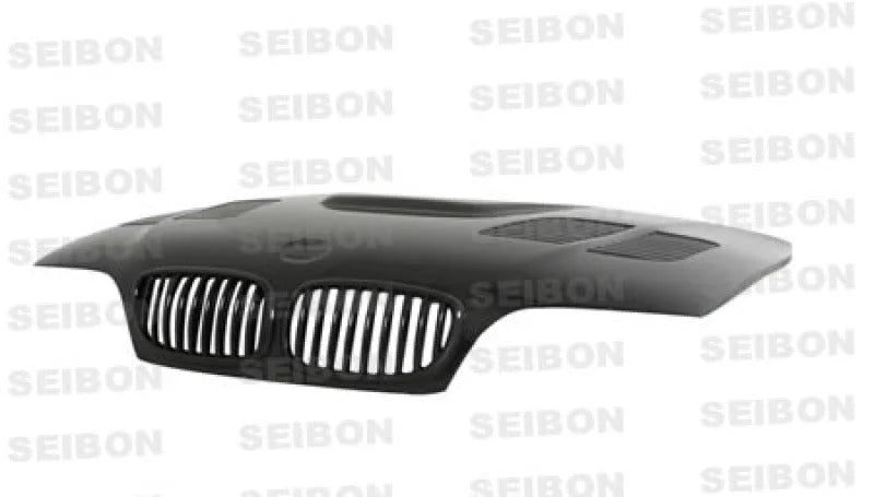 Seibon 02-05 BMW E46 2dr GTR-Style Carbon Fiber Hood - Main Product View