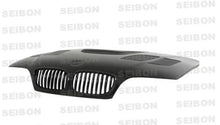 Load image into Gallery viewer, Seibon 02-05 BMW E46 2dr GTR-Style Carbon Fiber Hood - Main Product View
