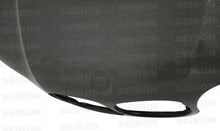 Load image into Gallery viewer, Seibon 02-05 BMW E46 2dr OE Carbon Fiber Hood - Side View