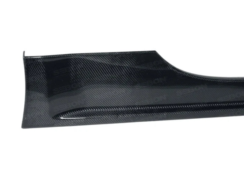 Seibon 02-05 Nissan 350Z TT-Style Carbon Fiber Side Skirts - Back View