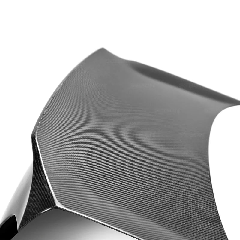Seibon 02-05 Subaru Impreza / WRX C-Style Carbon Fiber Trunk Lid - Side View