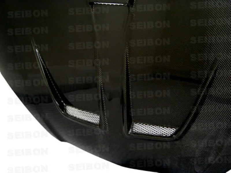 Seibon 02-06 Acura RSX MG Carbon Fiber Hood - Detail View