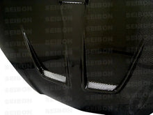 Load image into Gallery viewer, Seibon 02-06 Acura RSX MG Carbon Fiber Hood - Detail View