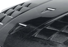 Load image into Gallery viewer, Seibon 02-06 Nissan 350Z GT Carbon Fiber Hood - Installation View