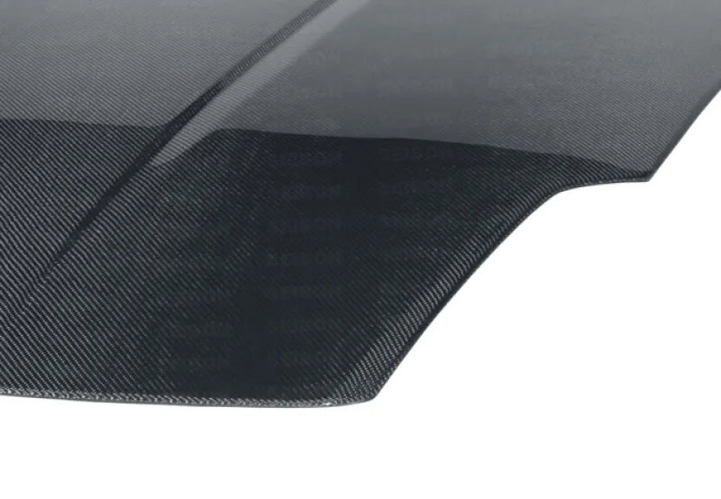 Seibon 02-06 Nissan 350Z OEM Carbon Fiber Hood - Side View