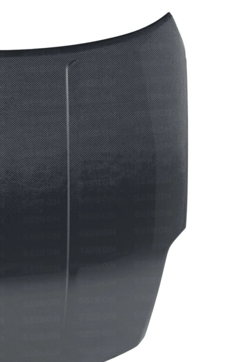 Seibon 02-06 Nissan 350Z OEM Carbon Fiber Hood - Back View
