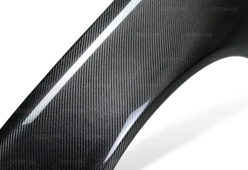 Seibon 02-07 Acura RSX Carbon Fiber Fenders - Back View
