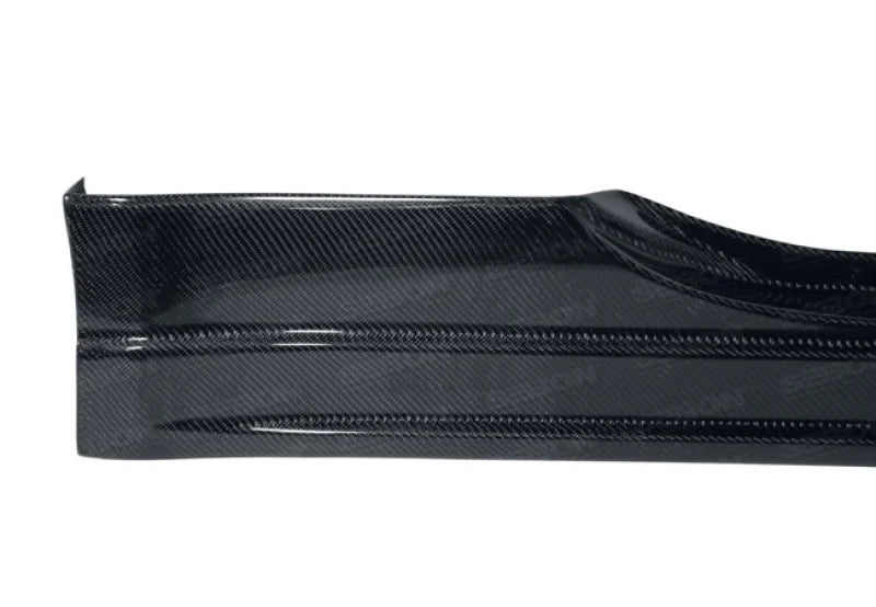 Seibon 02-08 Nissan 350Z CW Carbon Fiber Side Skirts - Back View