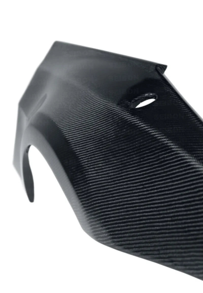 Seibon 02-08 Nissan 350Z Carbon Fiber Rear Fenders - Back View