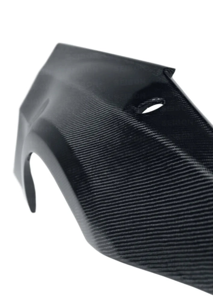 Seibon 02-08 Nissan 350Z Carbon Fiber Rear Fenders - Back View