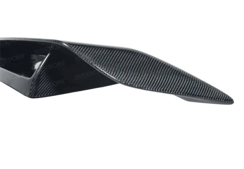Seibon 02-08 Nissan 350Z NS-Style Carbon Fiber Rear Spoiler - Side View