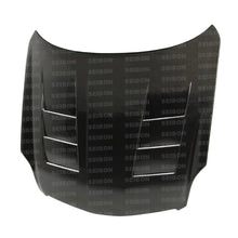 Load image into Gallery viewer, Seibon 03-04 Infiniti G35 Sedan TS Carbon Fiber Hood - Side View