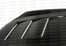 Load image into Gallery viewer, Seibon 03-04 Infiniti G35 Sedan TS Carbon Fiber Hood - Installation View