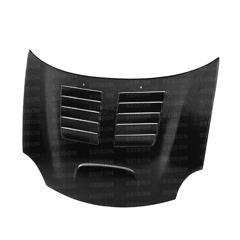 Seibon 03-05 Dodge SRT-4 GT-style Carbon Fiber Hood - Installation View