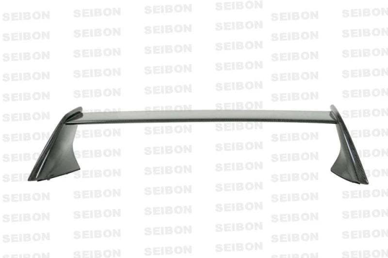 Seibon 03-05 Mitsubishi Lancer EVO VIII/IX OEM Carbon Fiber Rear Spoiler - Side View